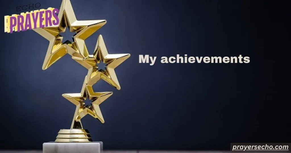 Appreciate my achievements