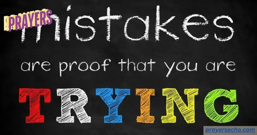 not your mistakes