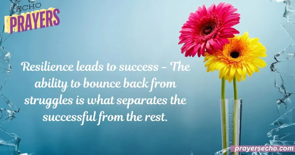 Resilience leads to success 